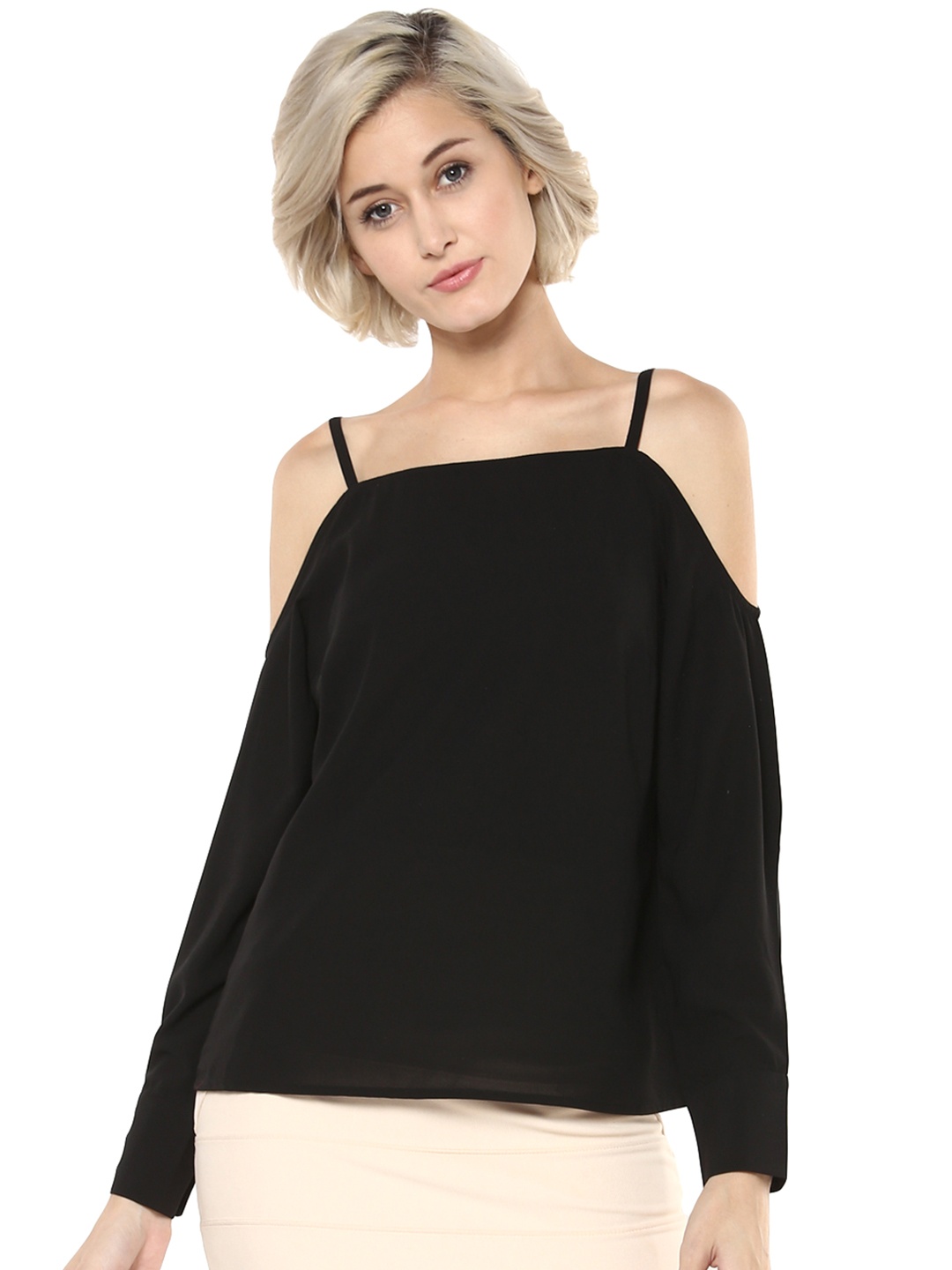 

Harpa Women Black Solid Top
