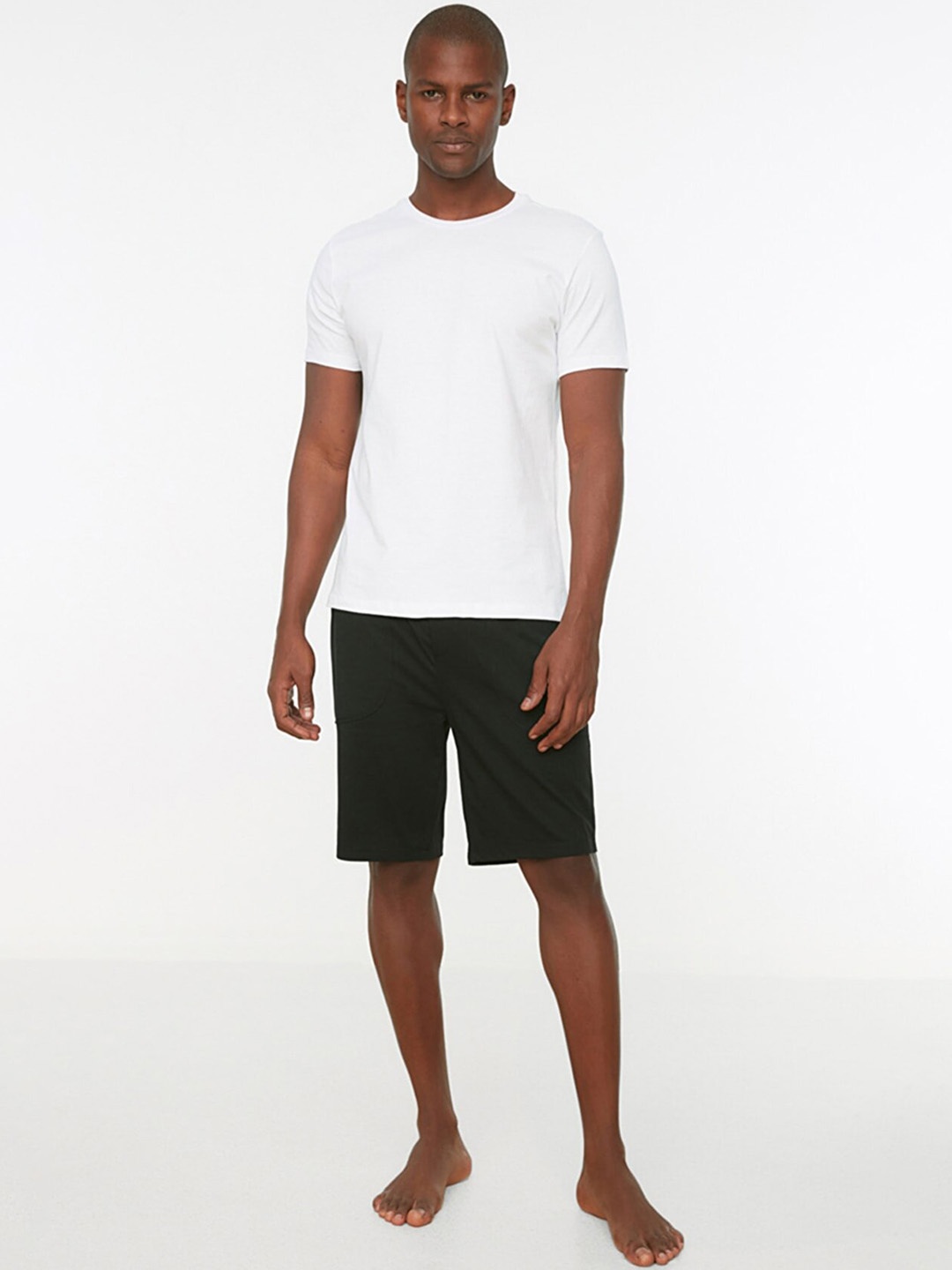 

Trendyol Men Black Solid Shorts