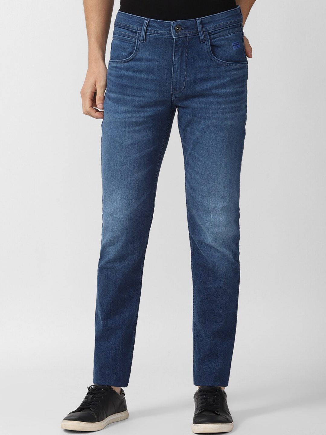 

VAN HEUSEN DENIM LABS Men Navy Blue Skinny Fit Heavy Fade Jeans