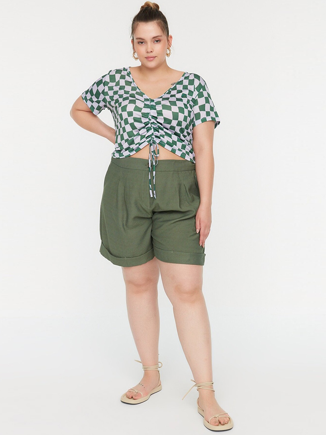 

Trendyol Women Khaki Shorts