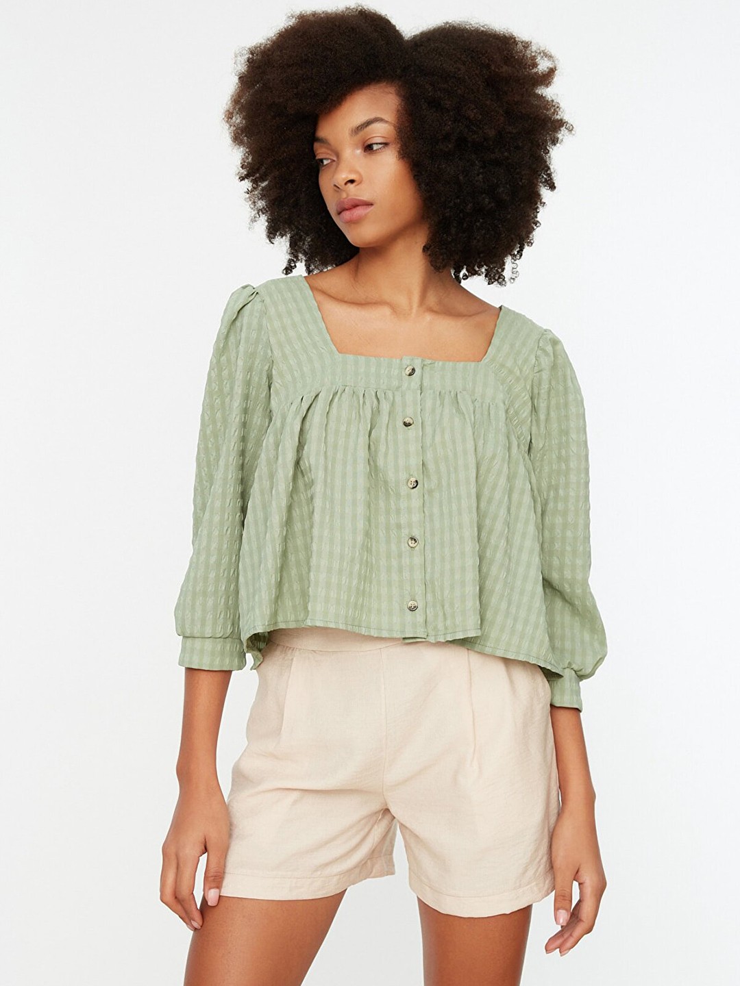 

Trendyol Women Beige Shorts