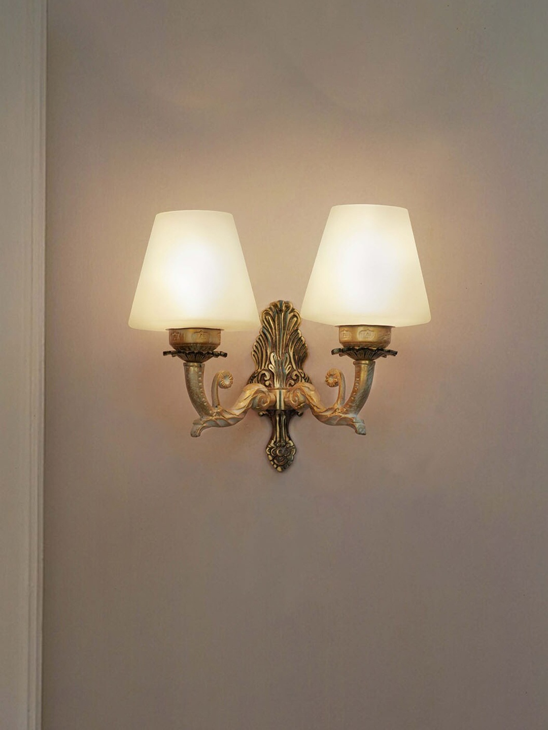 

Fos Lighting White 2-light Aluminium Wall Lamps