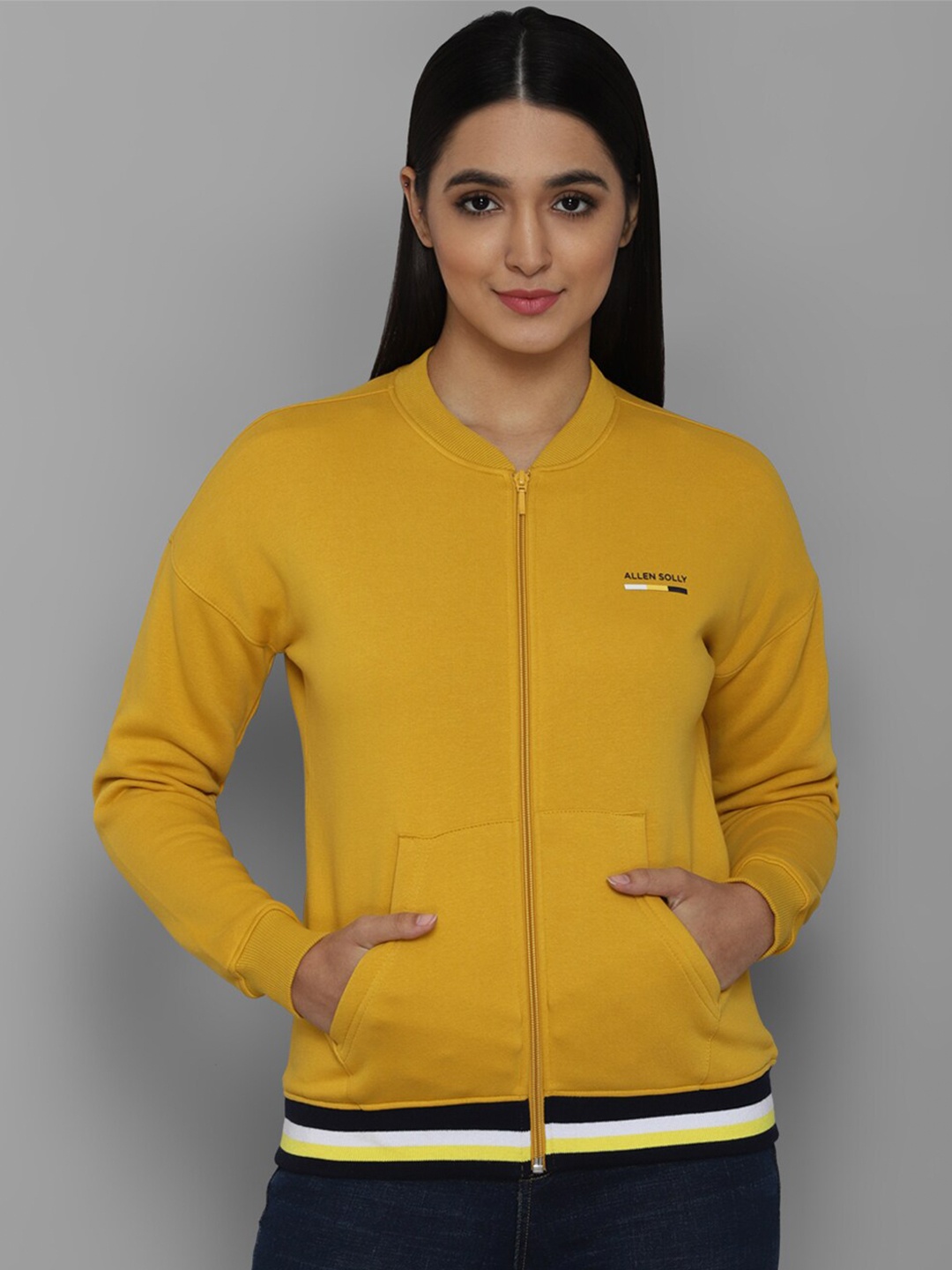 

Allen Solly Woman Women Yellow Sweatshirt