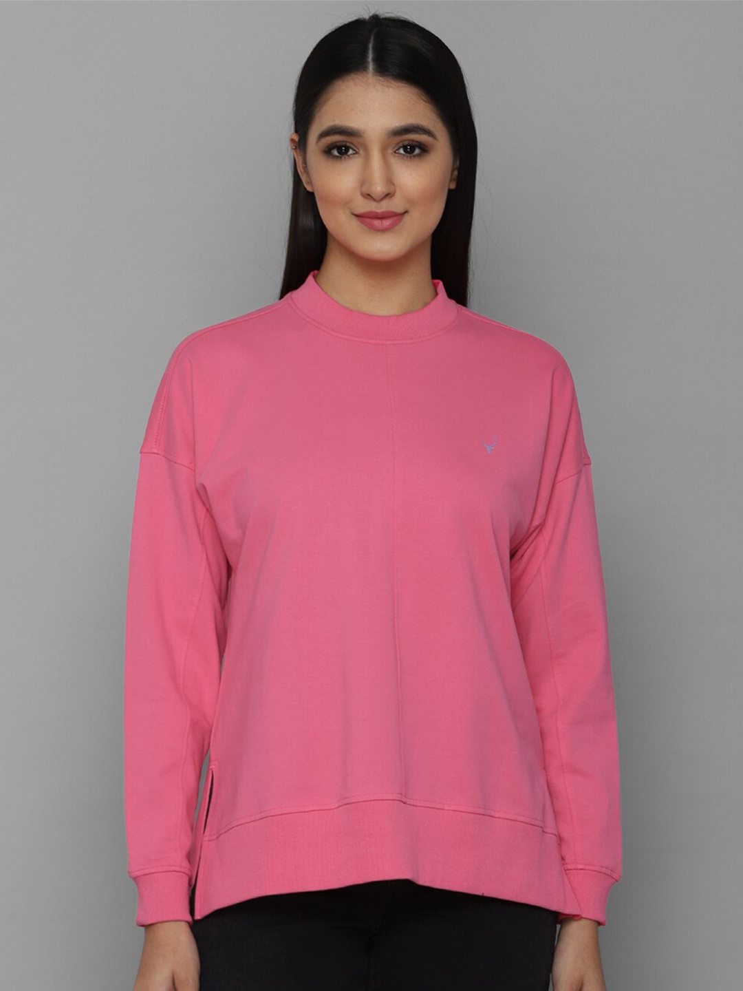 

Allen Solly Woman Women Pink Cotton Sweatshirt