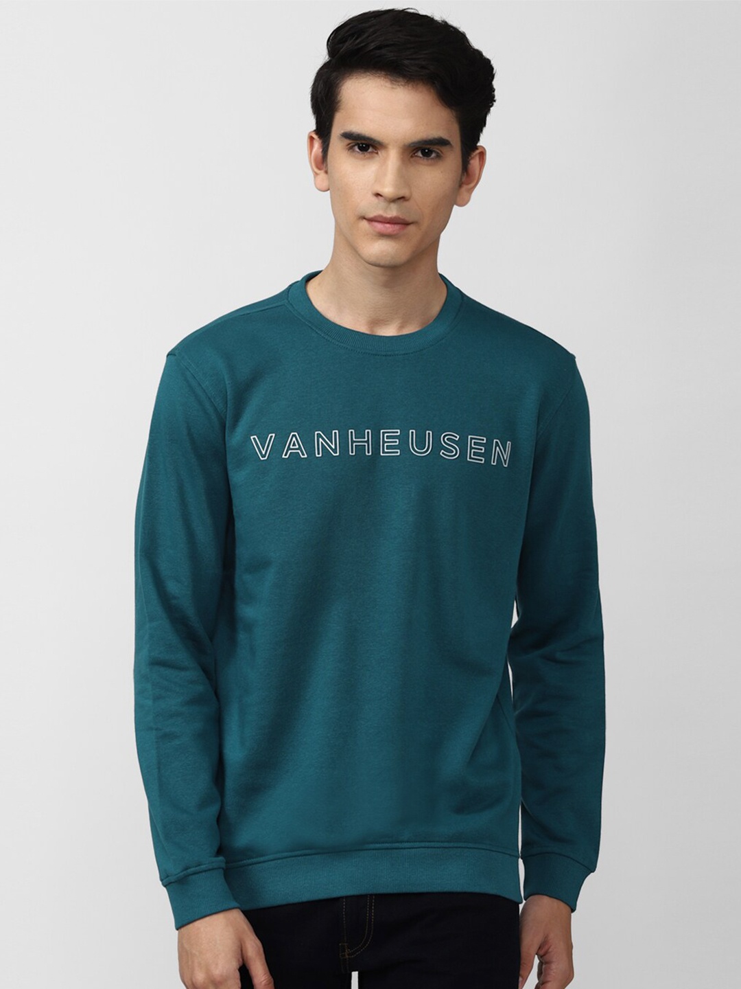 

Van Heusen Sport Men Blue Printed Sweatshirt