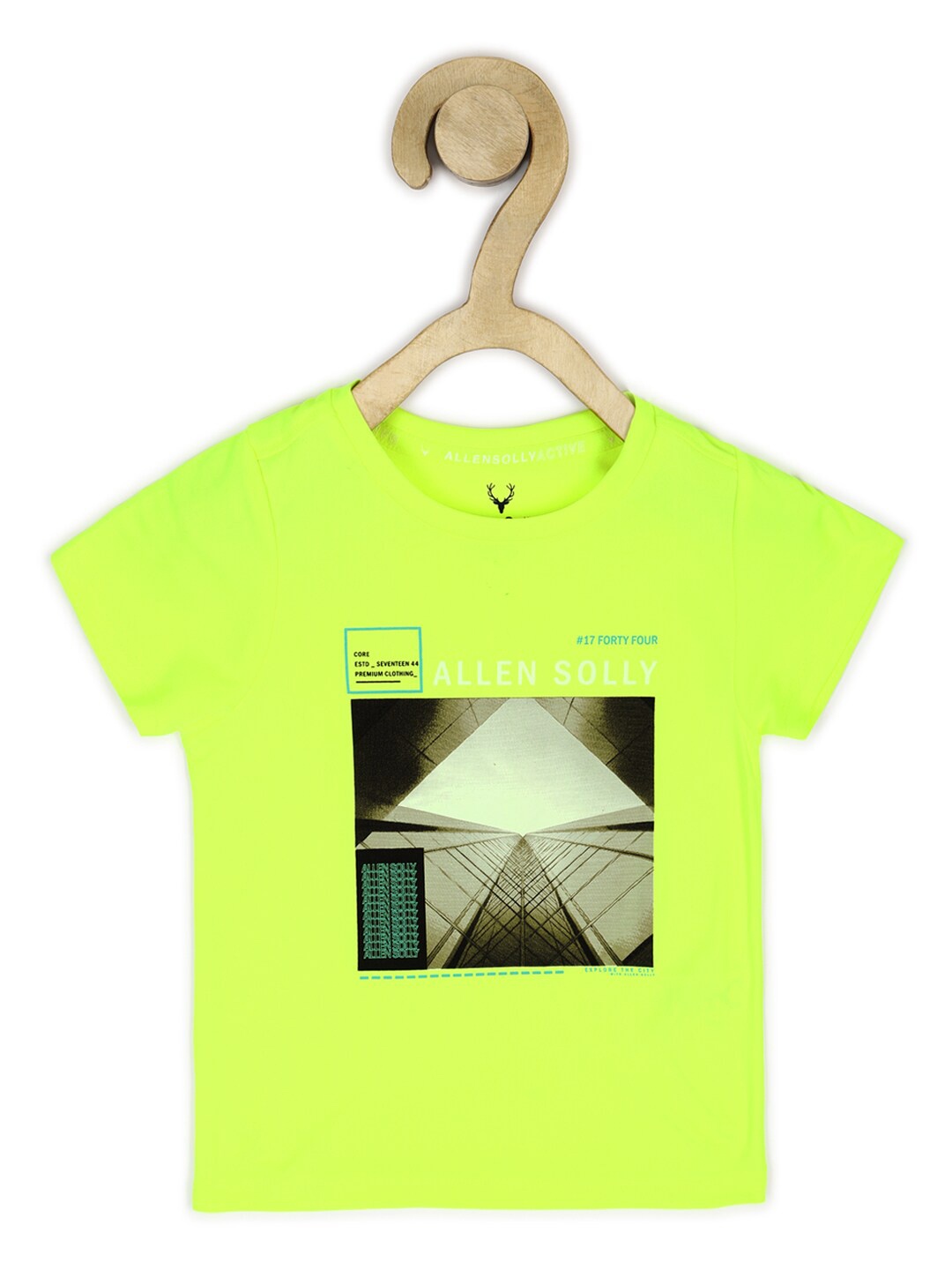 

Allen Solly Junior Boys Lime Green Printed T-shirt