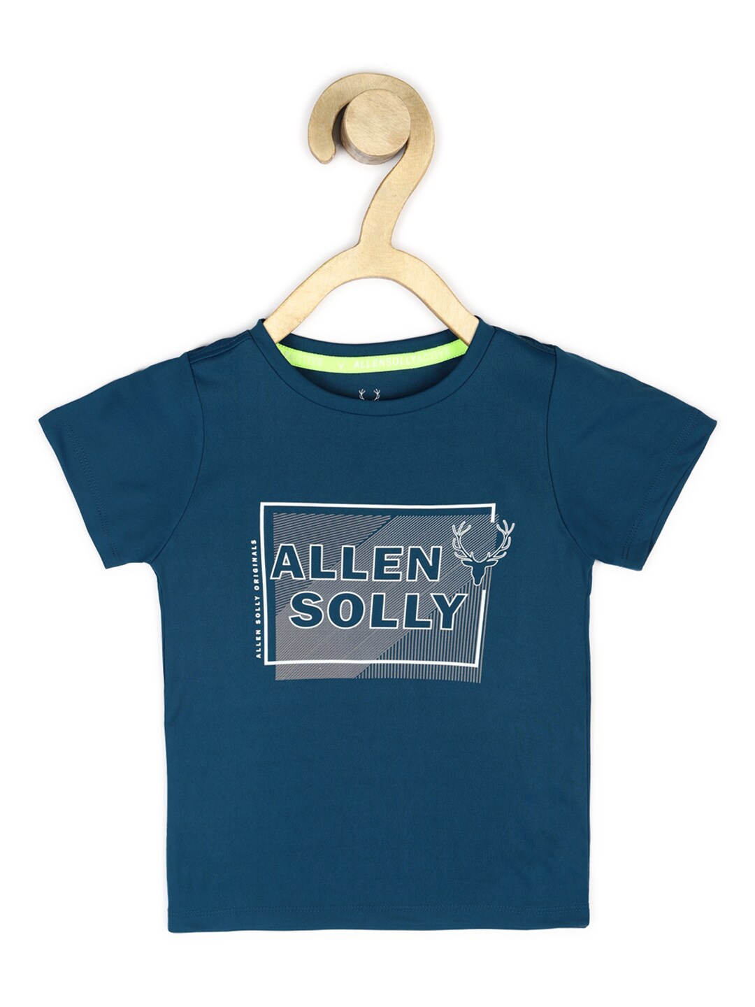 

Allen Solly Junior Boys Blue Typography Printed Cotton T-shirt