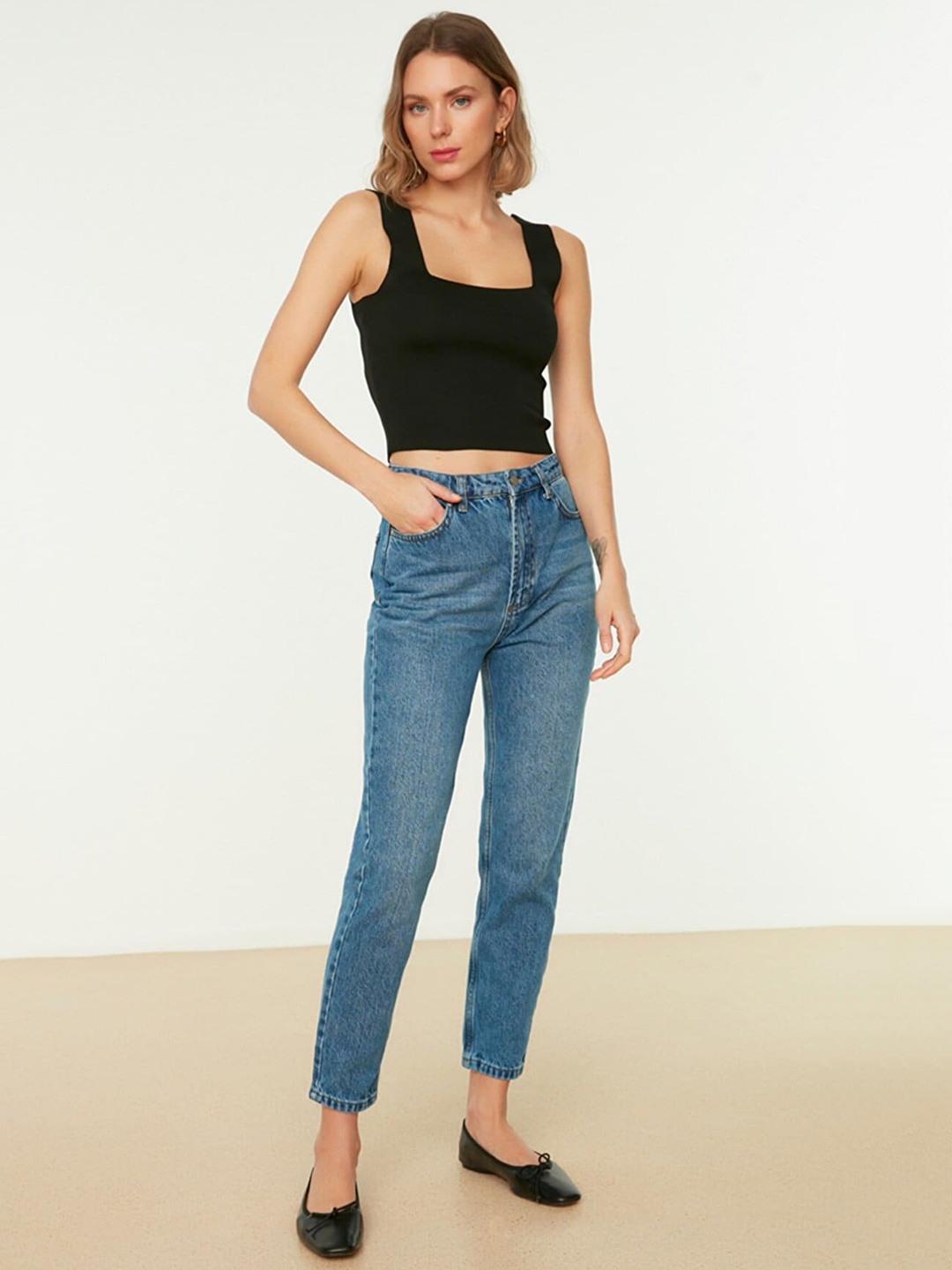 

Trendyol Women Blue Light Fade Jeans