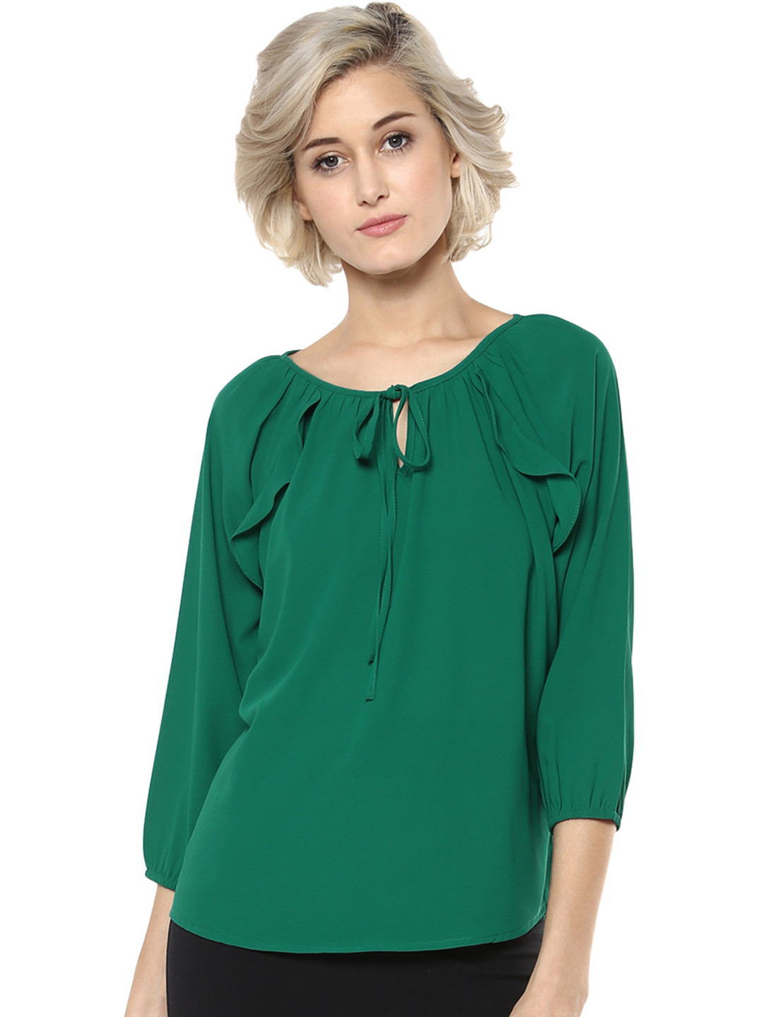 

Harpa Women Green Solid Top