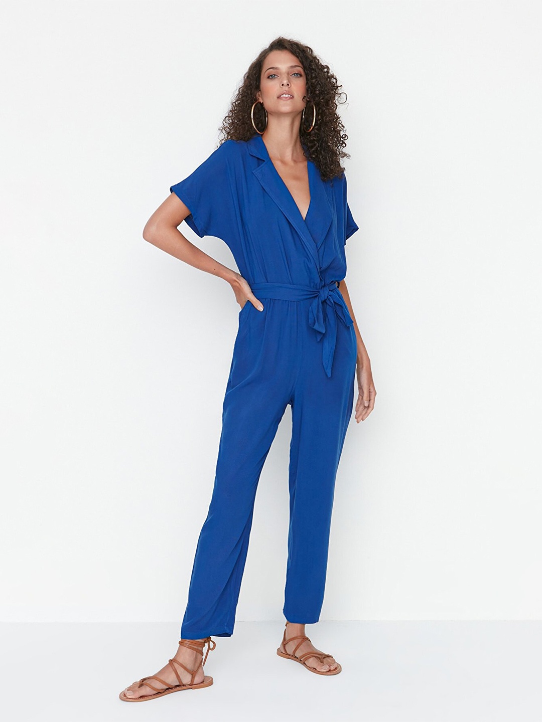

Trendyol Women Blue Basic Jumpsuit