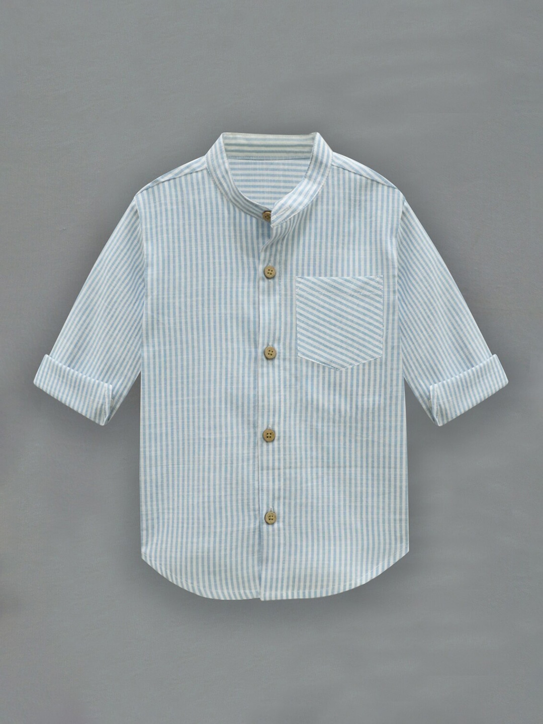 

A.T.U.N. Boys Blue Classic Striped Casual Shirt