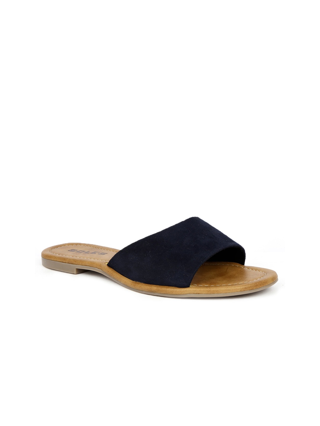 

SOLES Women Blue Open Toe Flats