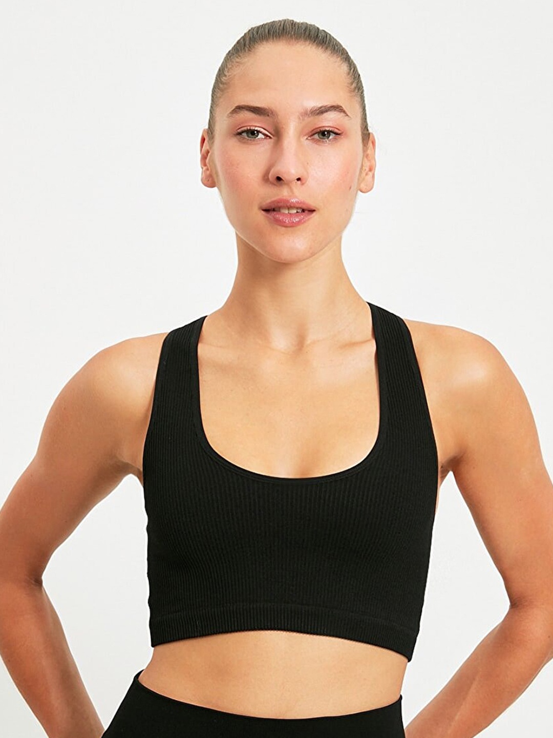 

Trendyol Black Lightly Padded T-Shirt Bra