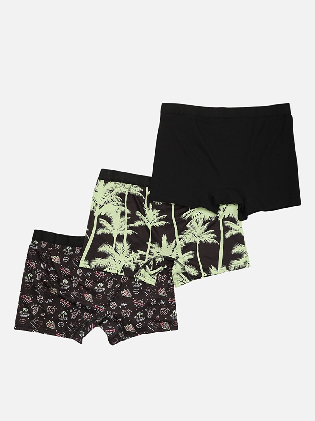 

Trendyol Pack of 3 Men Black Boxers 140369247-Multi Color