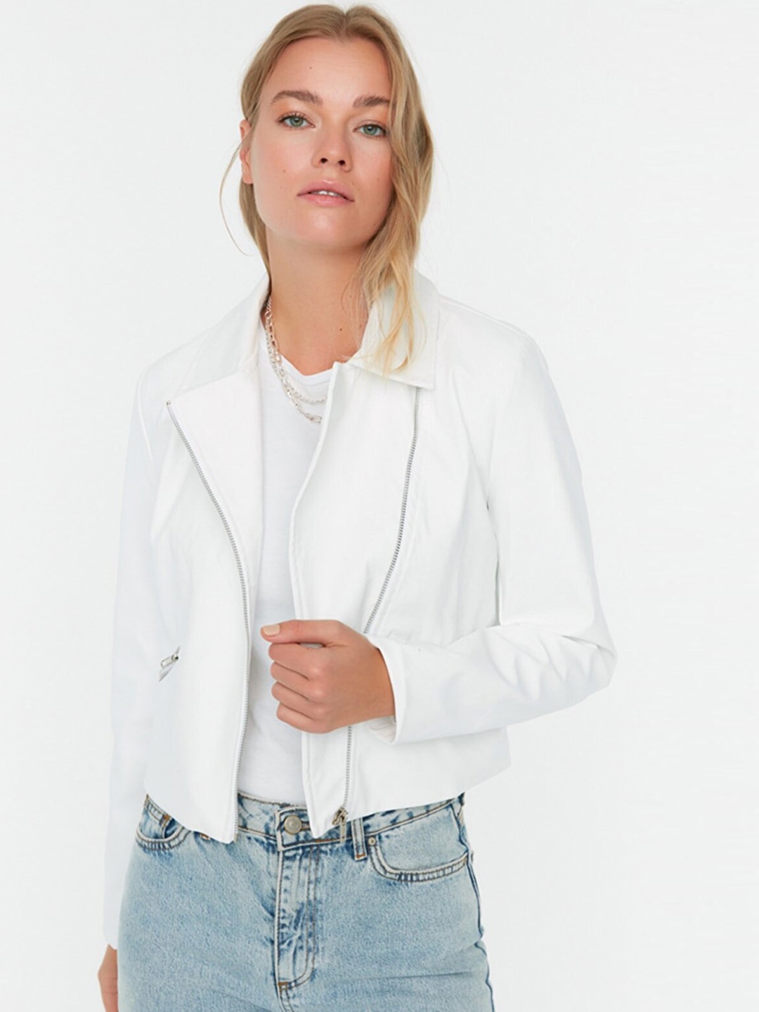 

Trendyol Women White Coat, Off white