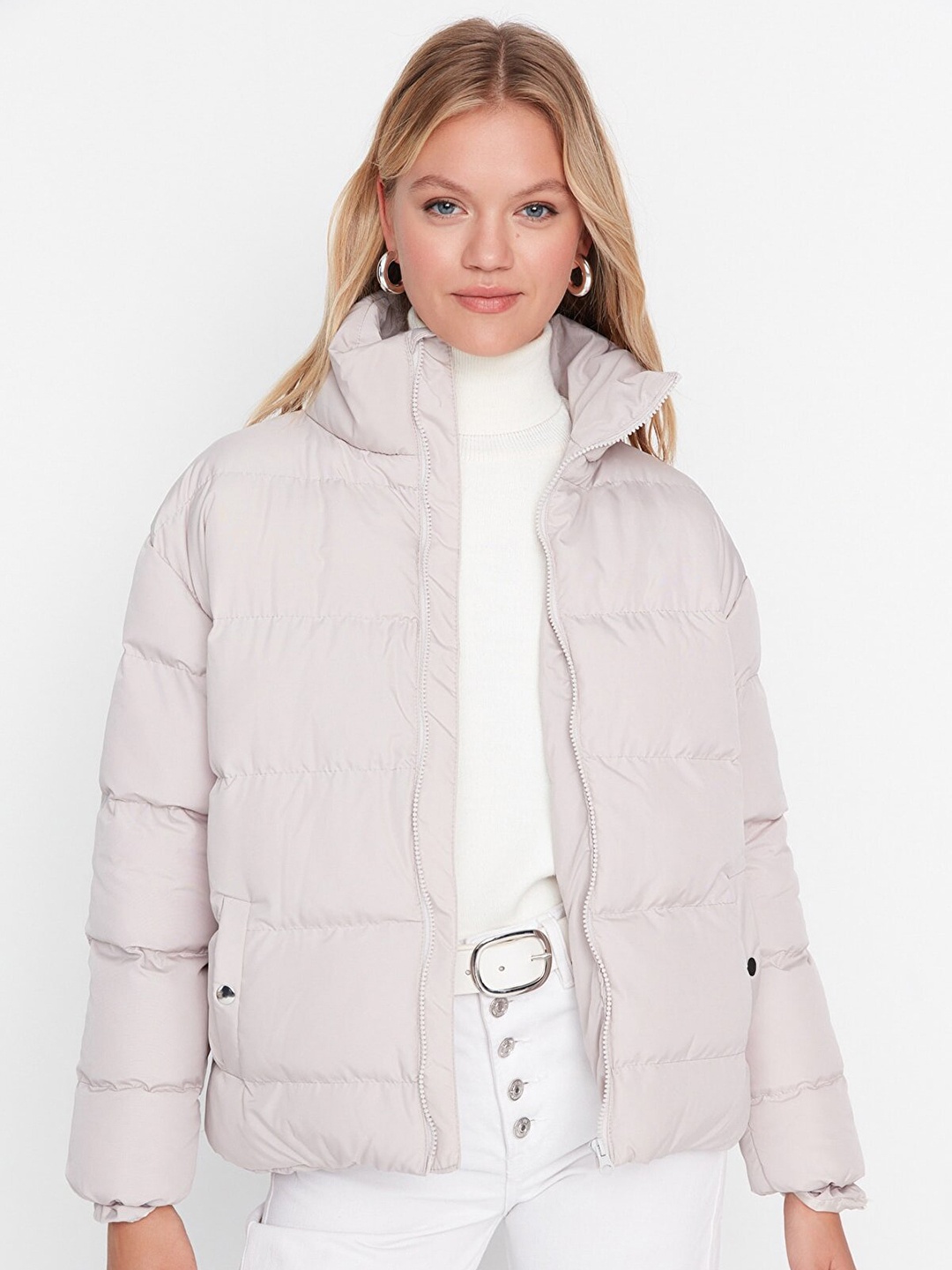 

Trendyol Women Grey Puffer Jacket