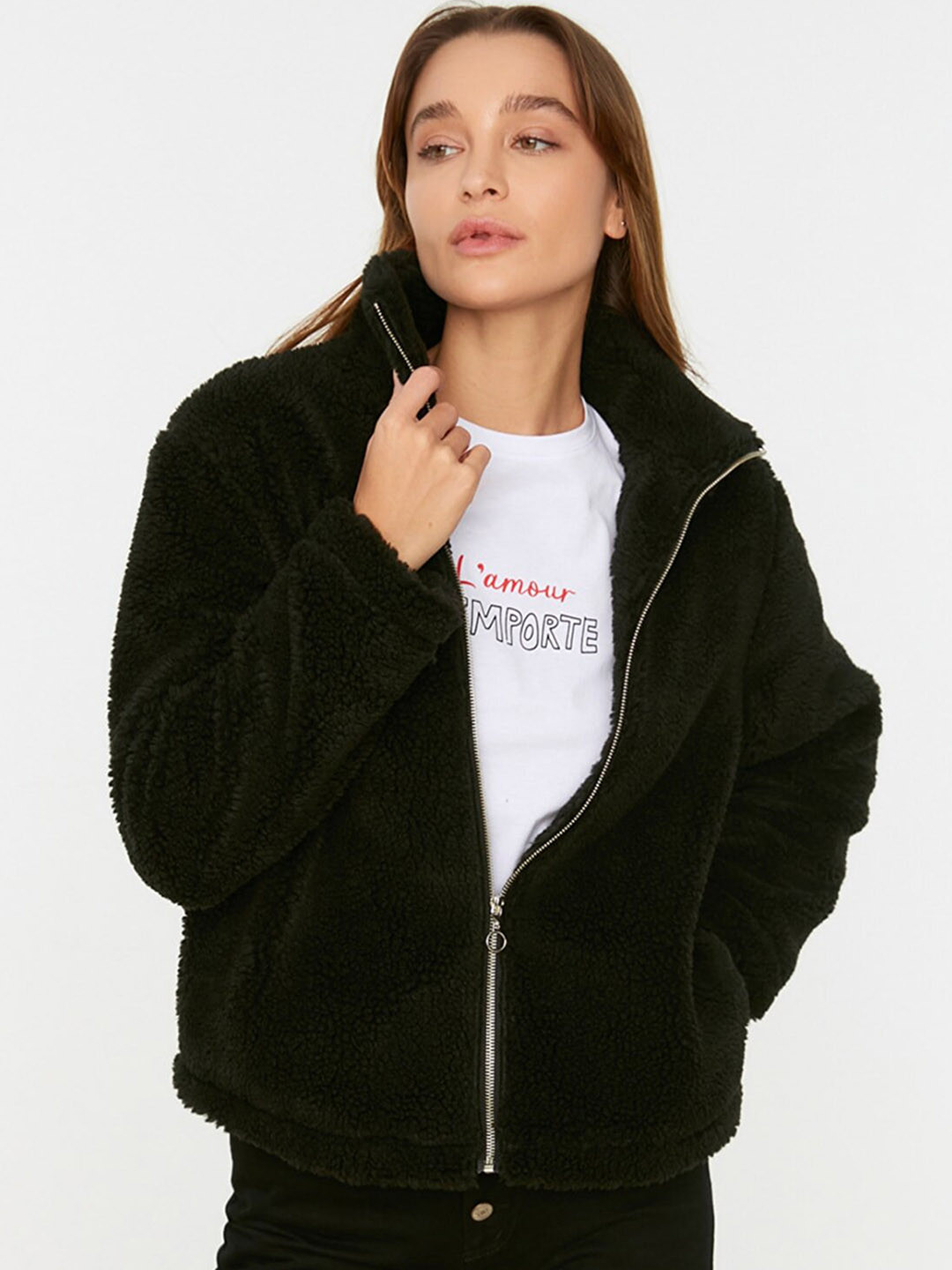 

Trendyol Women Black Tailored Jacket