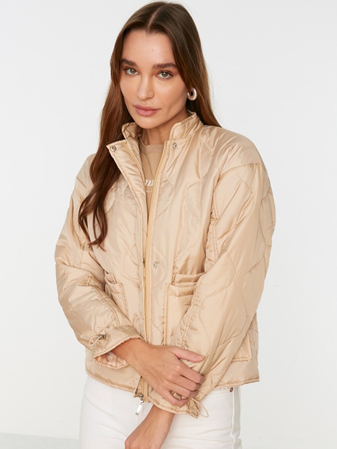 

Trendyol Women Beige Padded Jacket