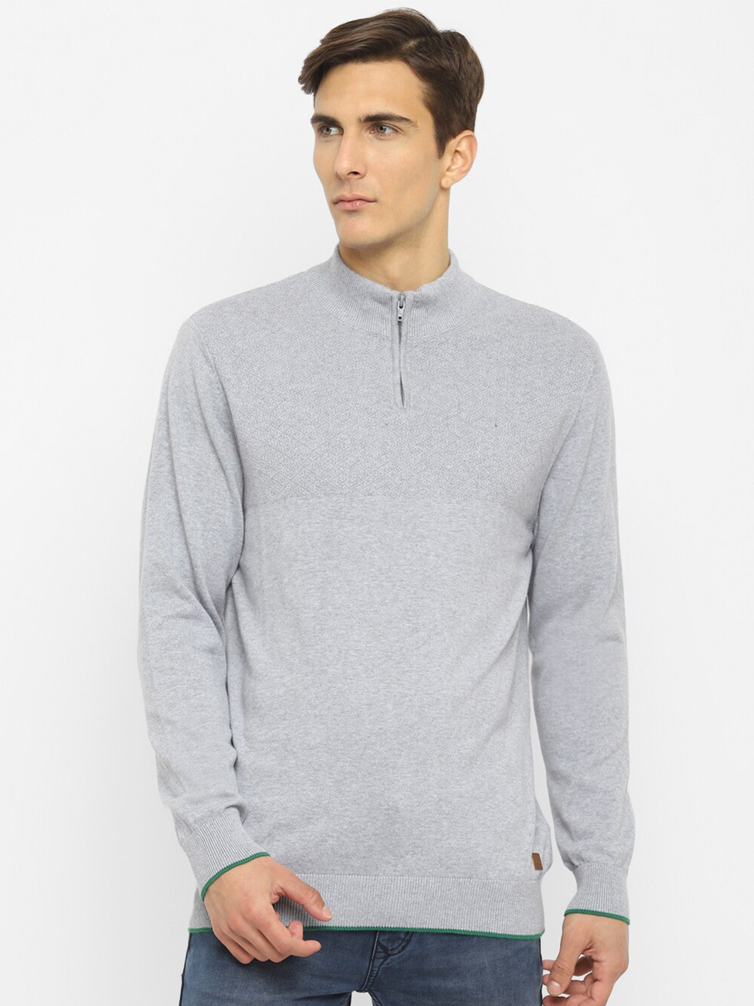 

Turtle Men Grey Solid Pullover