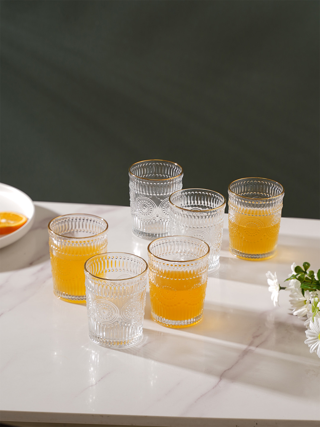 

Nestasia Transparent Set Of 6 Small Drinkware Glasses 250 ml Each