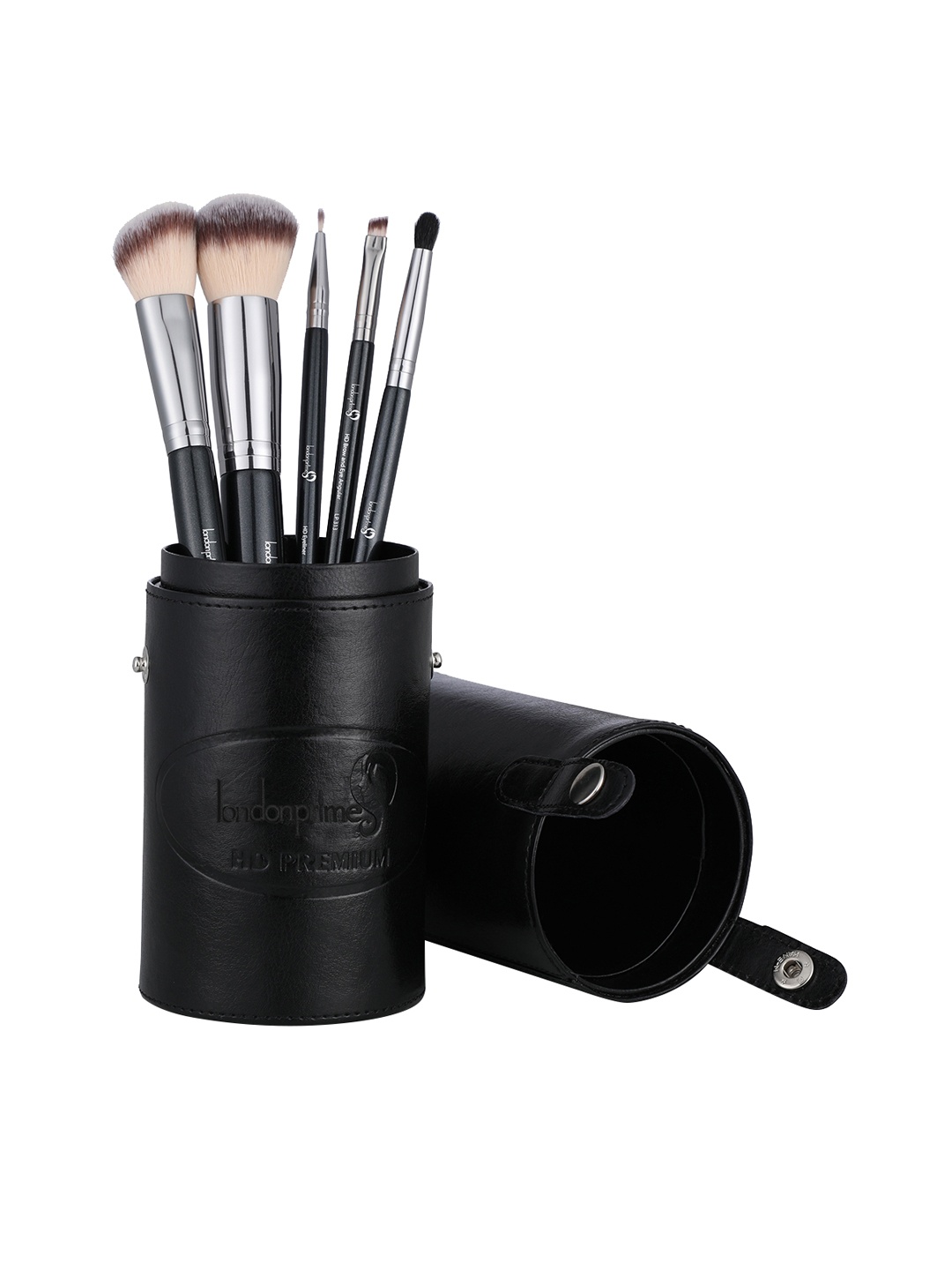 

LONDONPRIME Set of 5 HD Professional Premium Brushes with Holder - Black