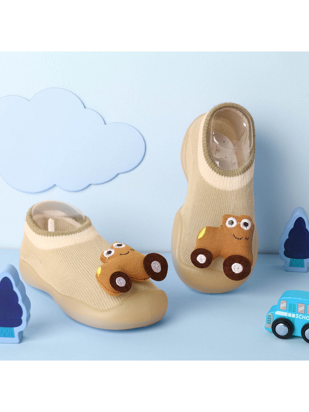 

KICKS & CRAWL Kids Brown Embellished Booties