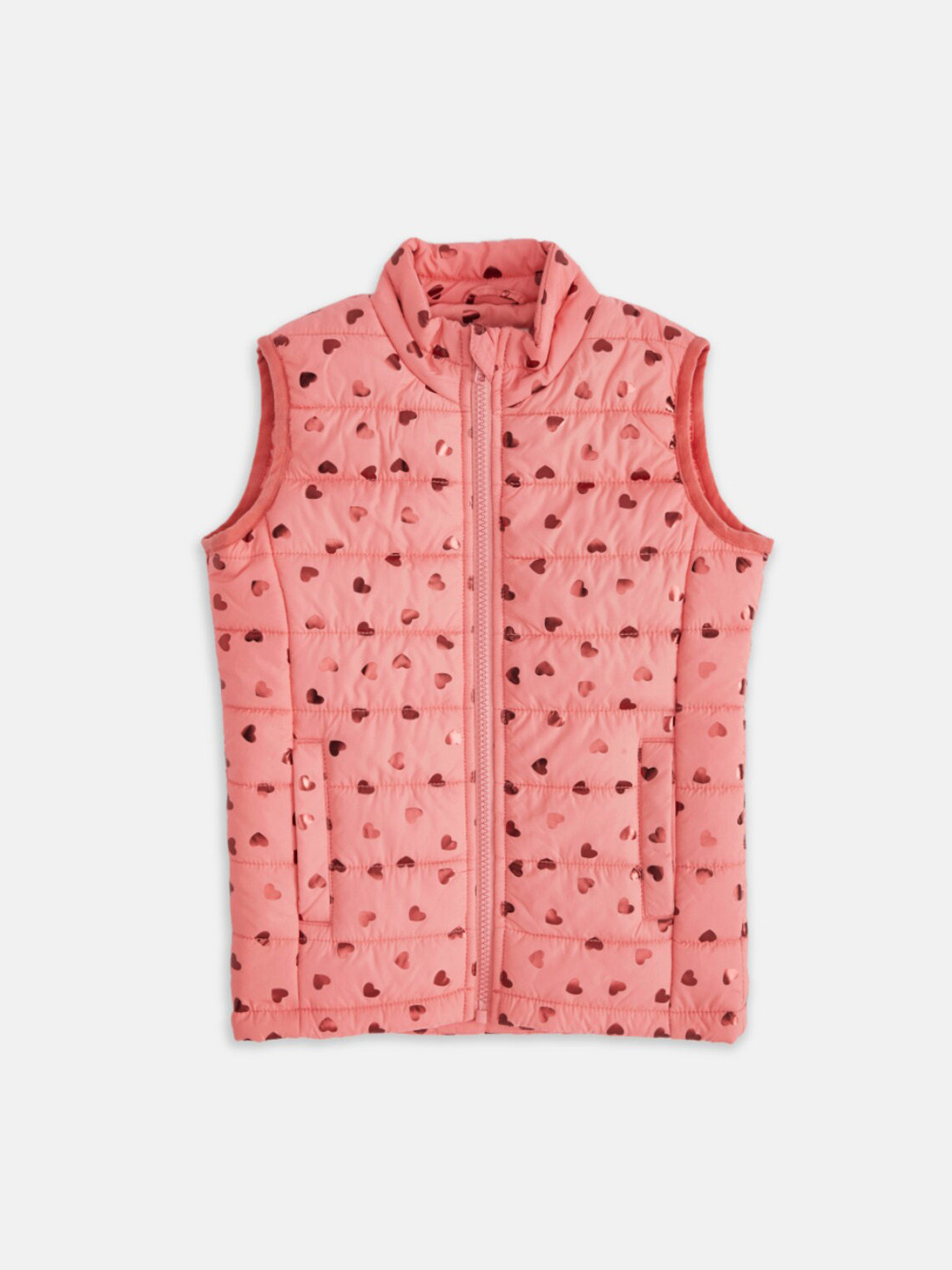 

Pantaloons Junior Girls Pink Padded Jacket