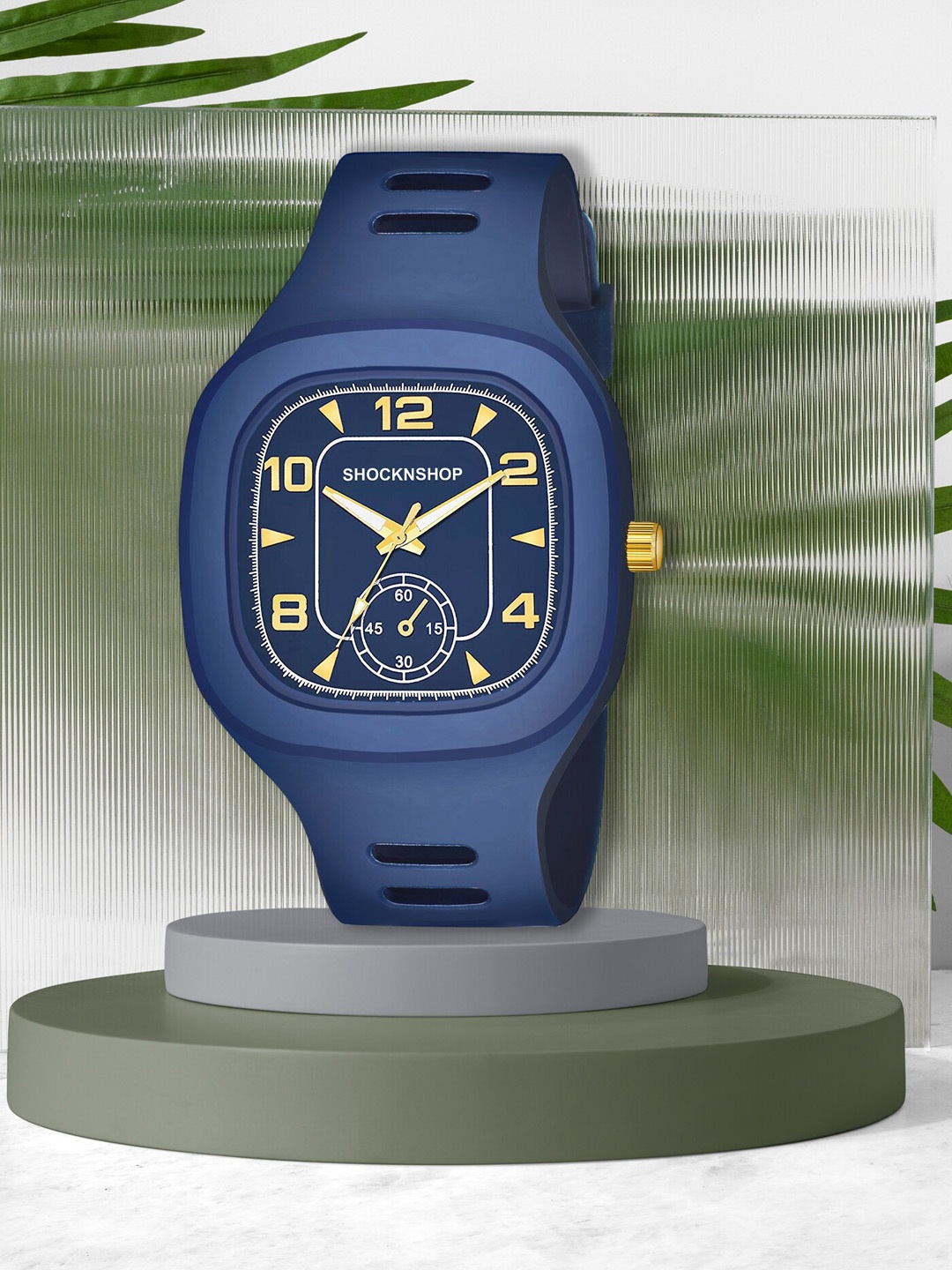 

Shocknshop Unisex Blue Printed Dial & Blue Straps Analogue Watch W10BLU