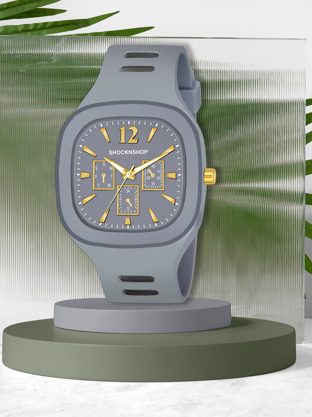 

Shocknshop Unisex Grey Dial & Grey Straps Analogue Watch