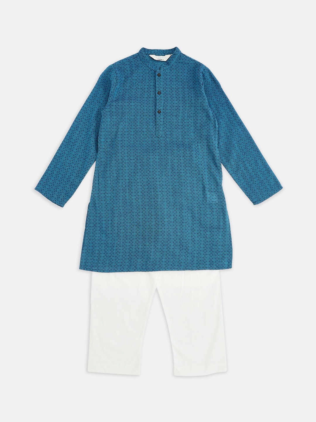 

indus route by Pantaloons Boys Navy Blue Kurta with Pyjamas