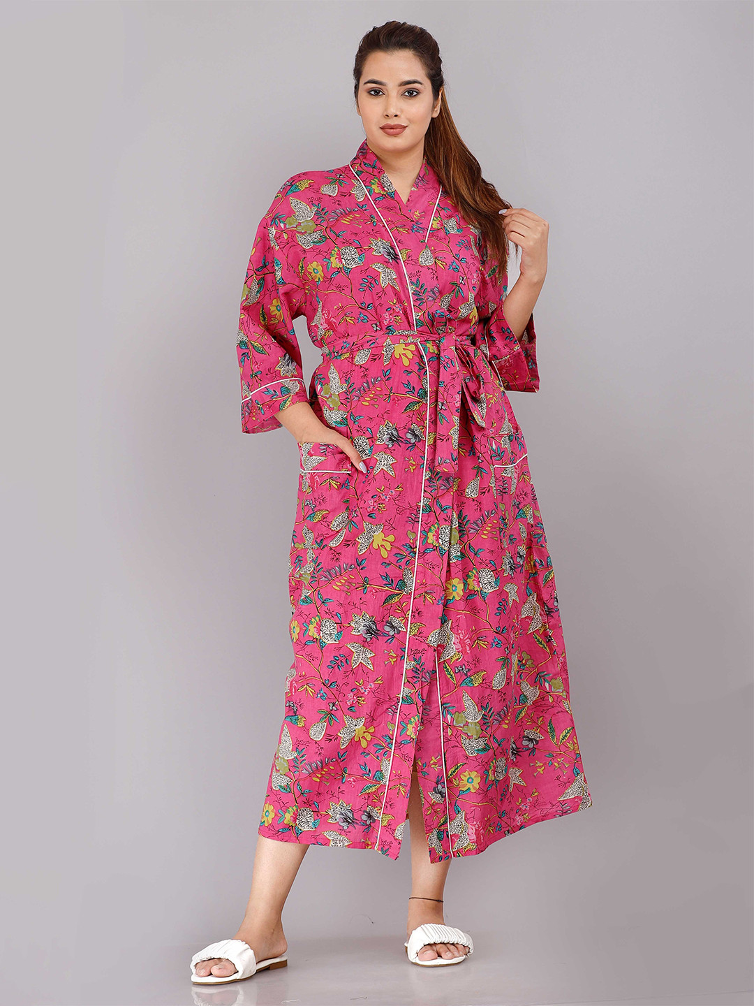 

SHOOLIN Women Pink Printed Nightdress