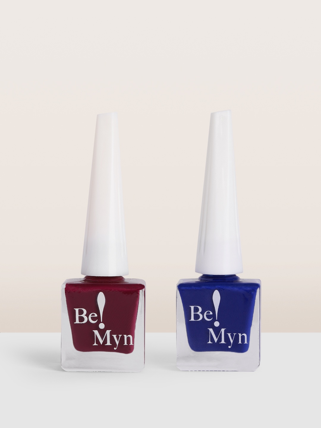 

Be!Myn Set of 2 Nail Lacquer 16ml - Plum Autumn & Blue Royalty, Burgundy