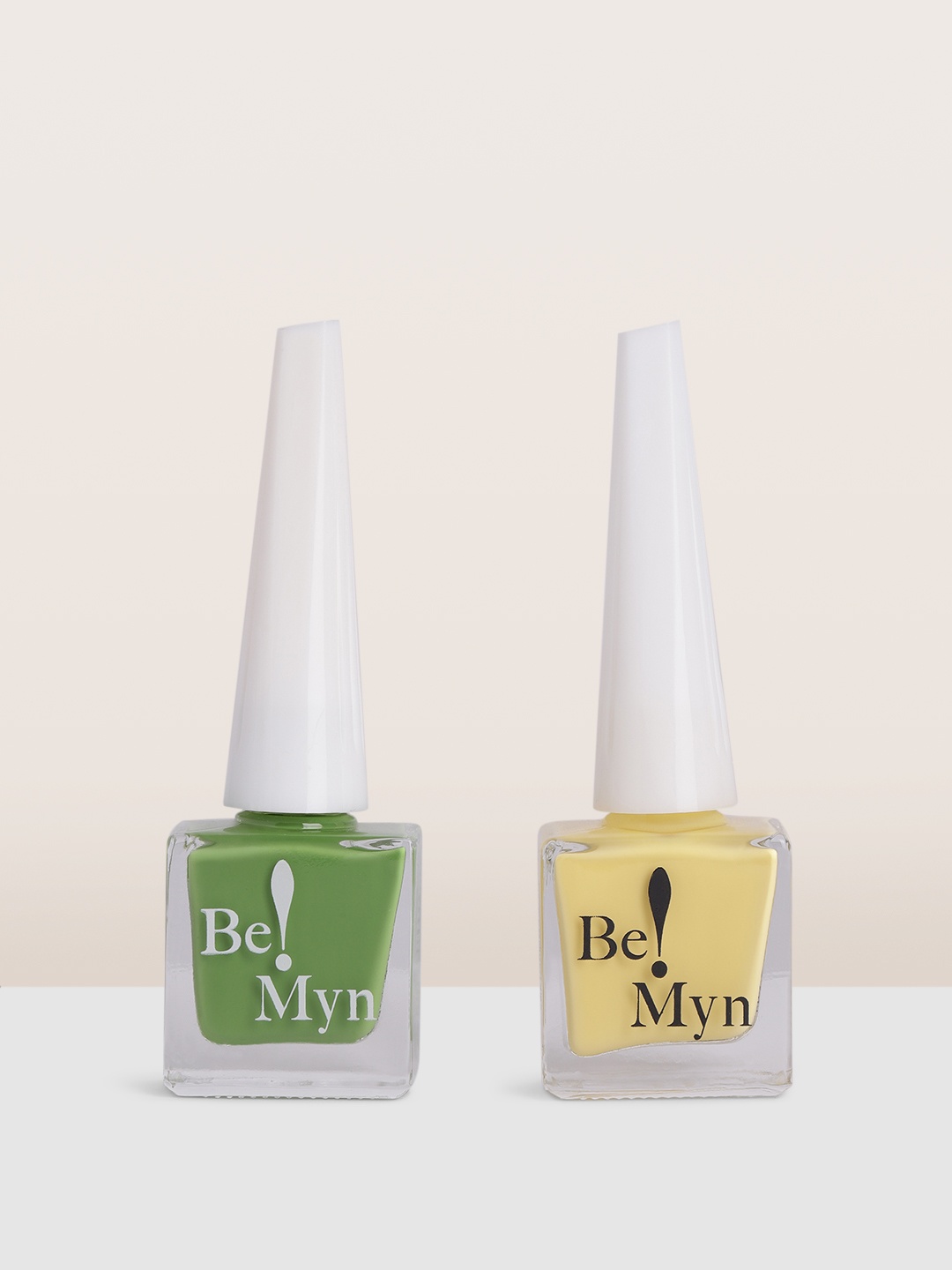 

Be!Myn Set of 2 Nail Lacquer 16ml - Green Forest & Hello Yellow