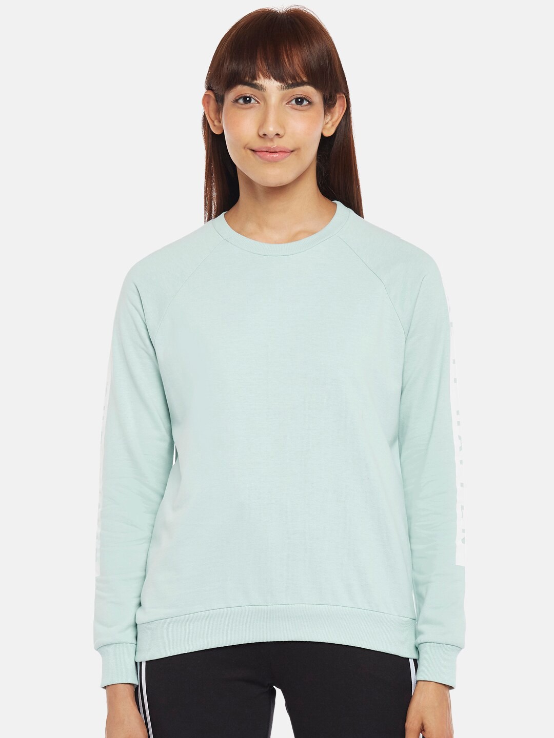 

Ajile by Pantaloons Women Green Sweatshirt