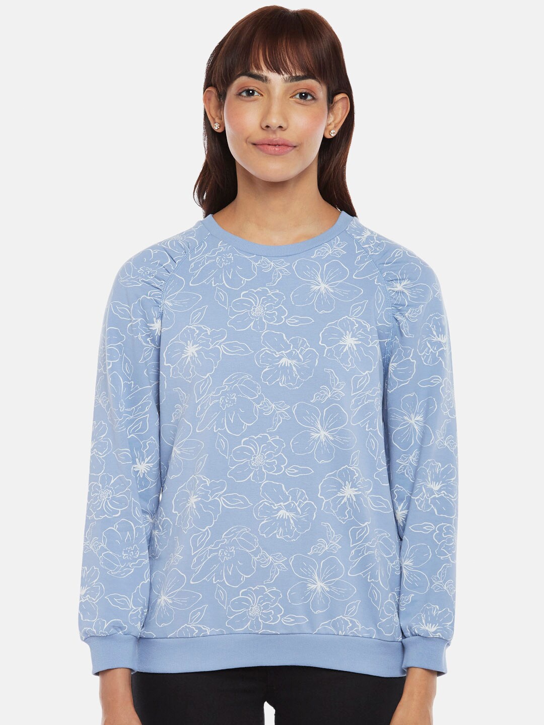 

Honey by Pantaloons Women Lavender Printed Sweatshirt