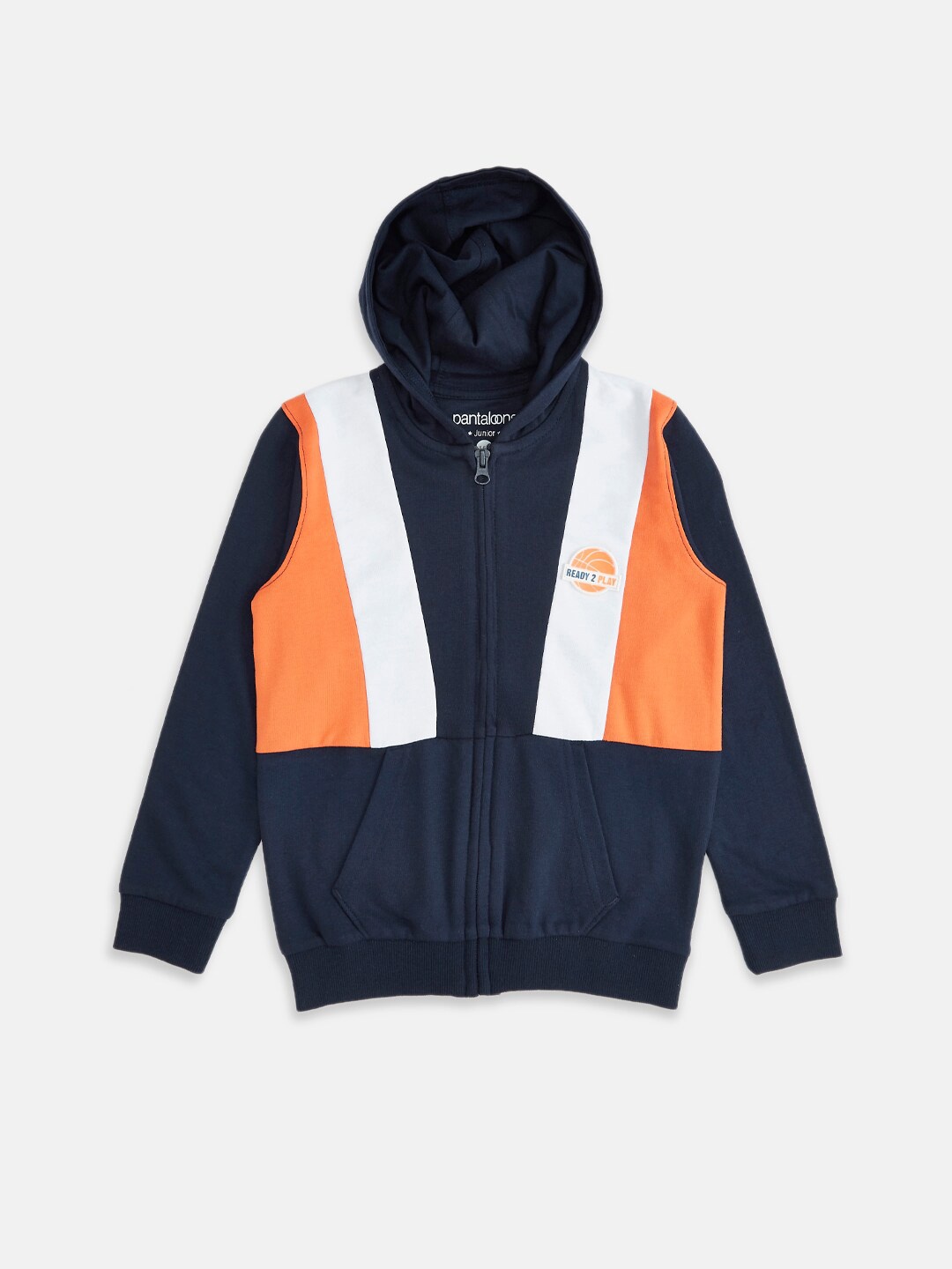 

Pantaloons Junior Boys Navy Blue Colourblocked Sweatshirt
