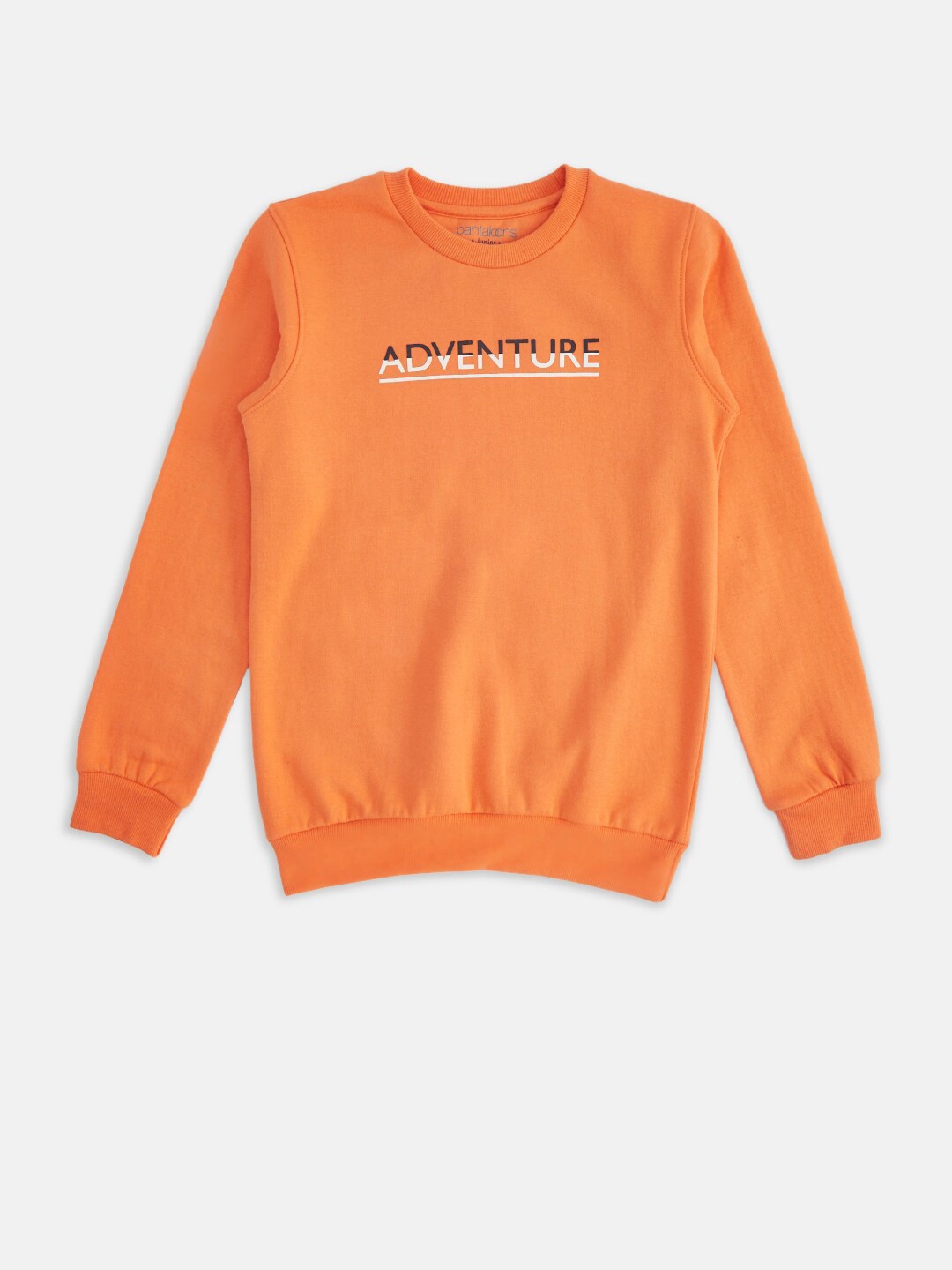 

Pantaloons Junior Boys Orange Printed Sweatshirt