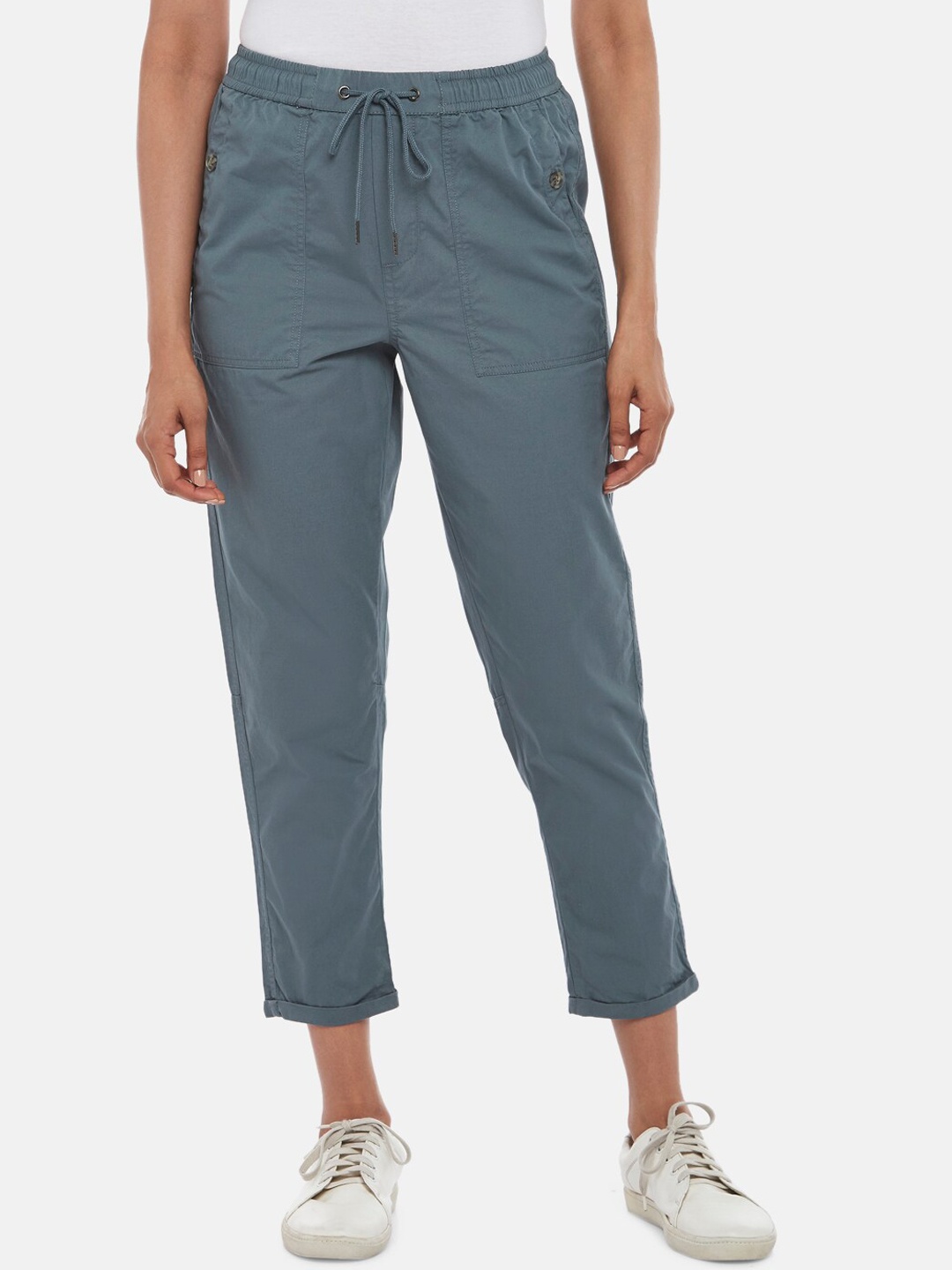 

Honey by Pantaloons Women Grey Chinos Trousers