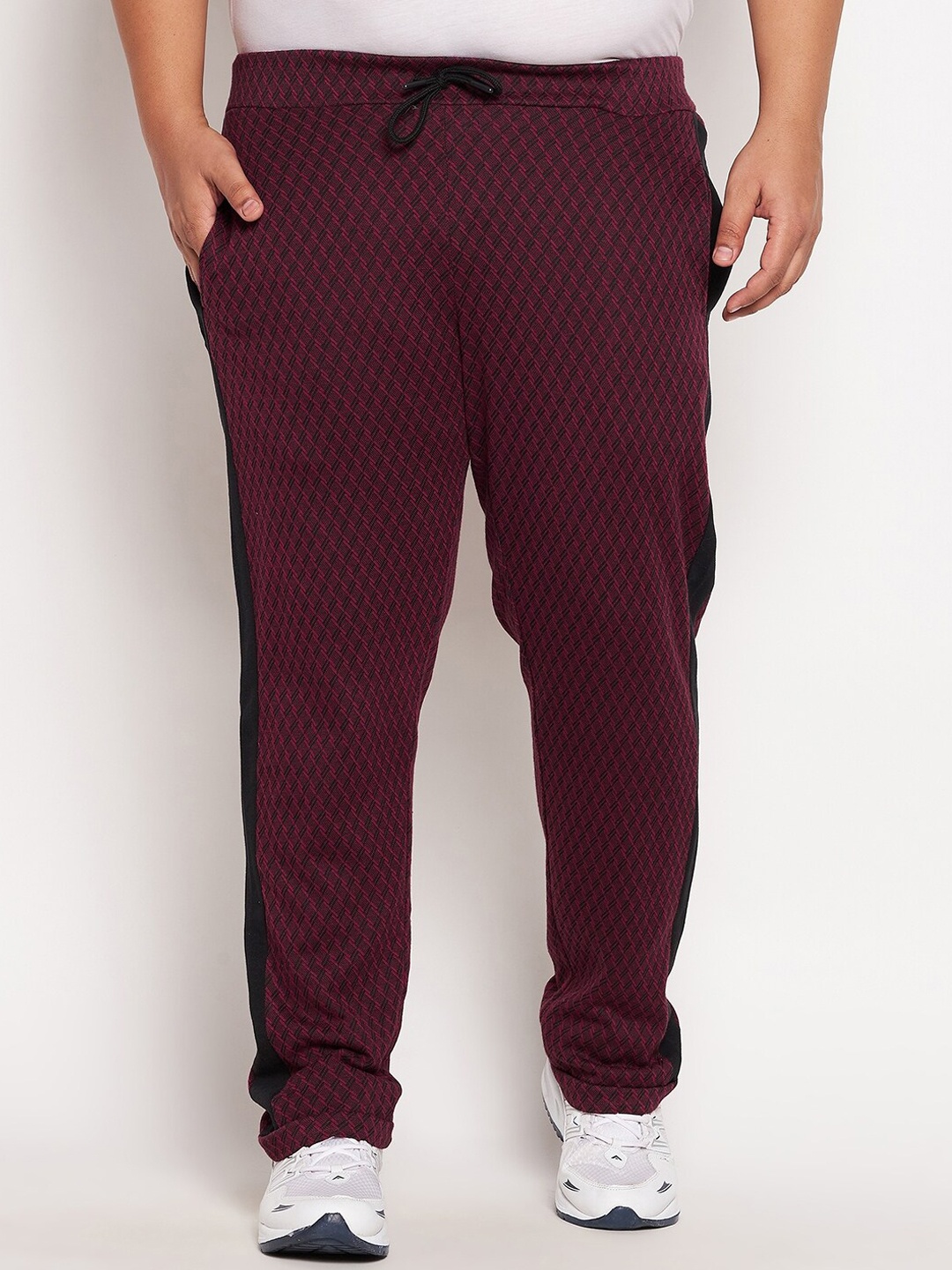 

AUSTIVO Plus Size Men Purple Solid Joggers