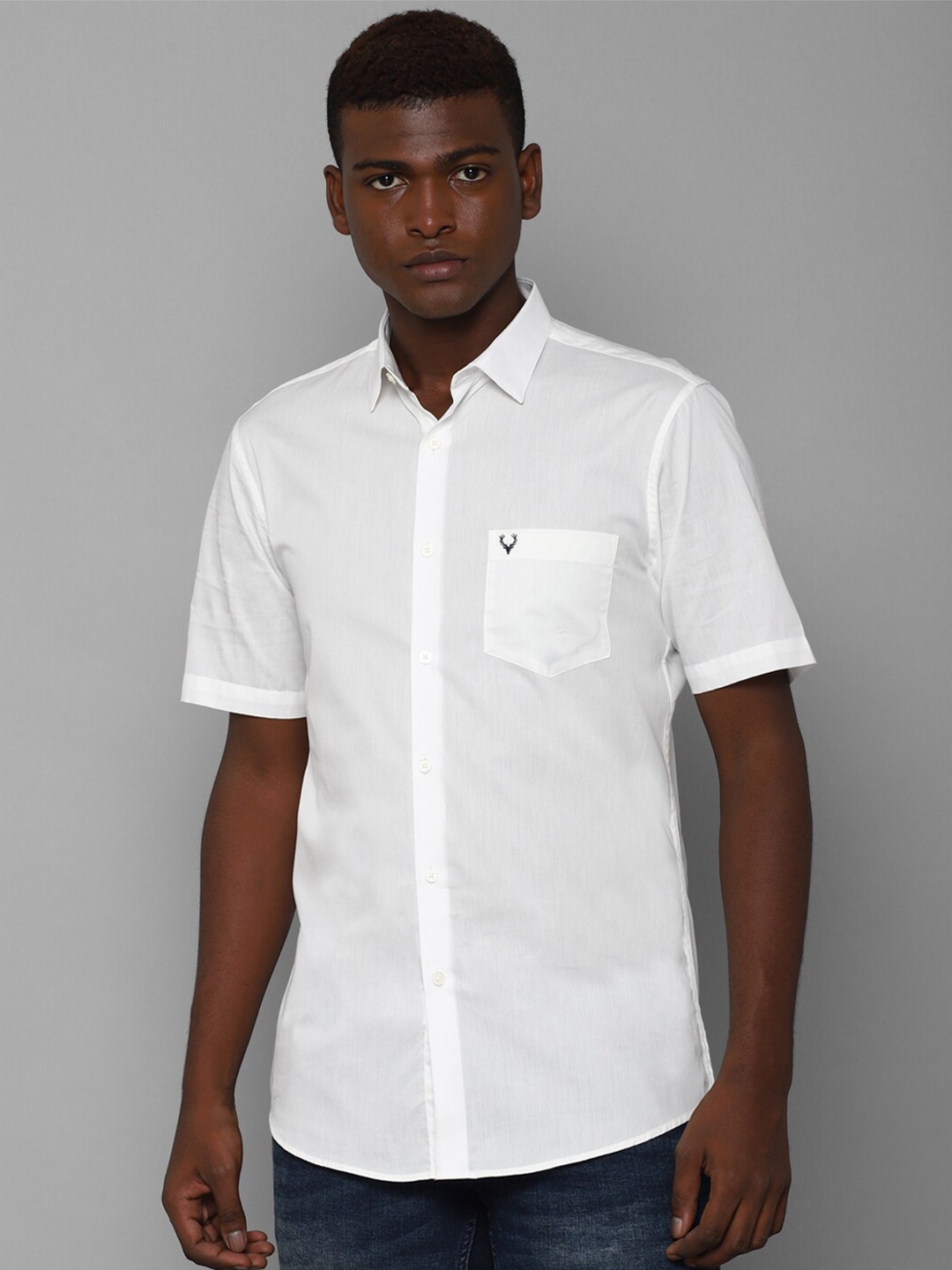 

Allen Solly Men White Slim Fit Casual Shirt
