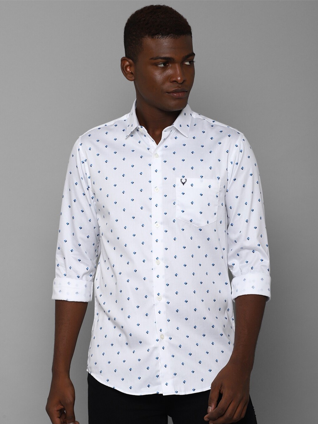 

Allen Solly Men White Printed Casual Shirt