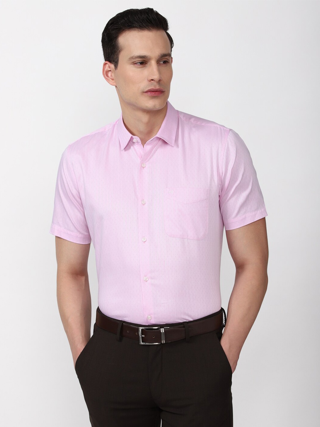 

Peter England Men Pink Formal Shirt