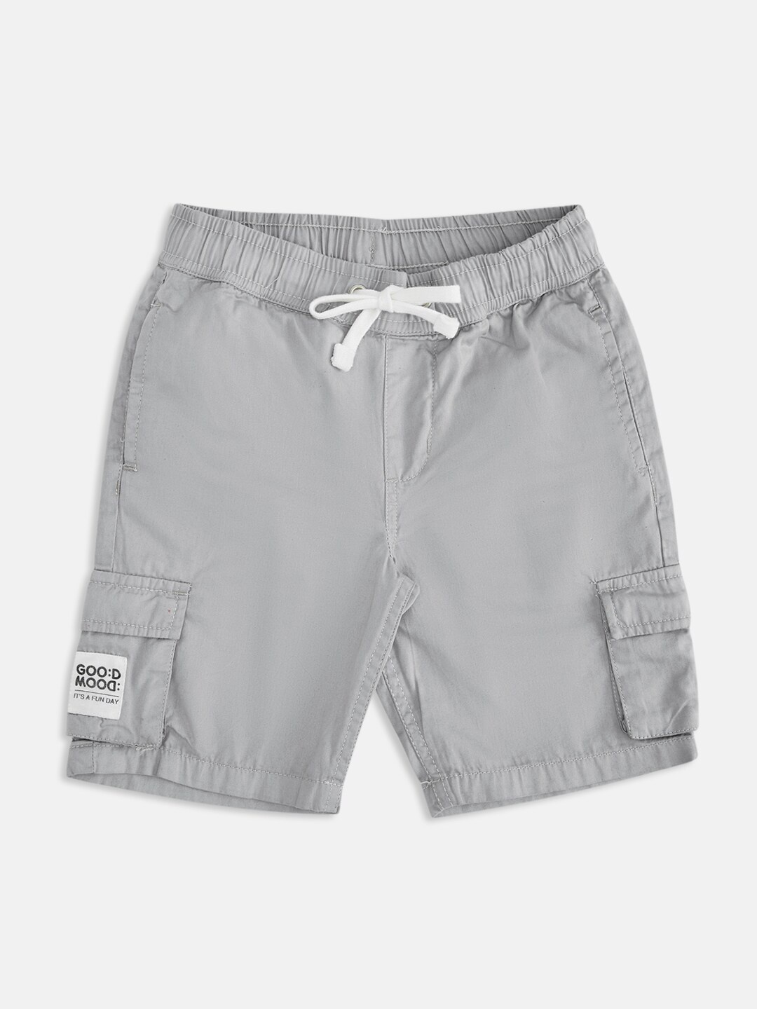 

Pantaloons Junior Boys Grey Cargo Shorts