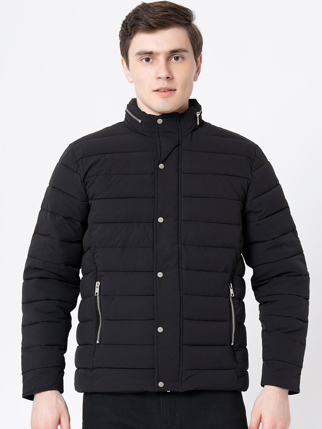 

Red Tape Men Black Padded Jacket