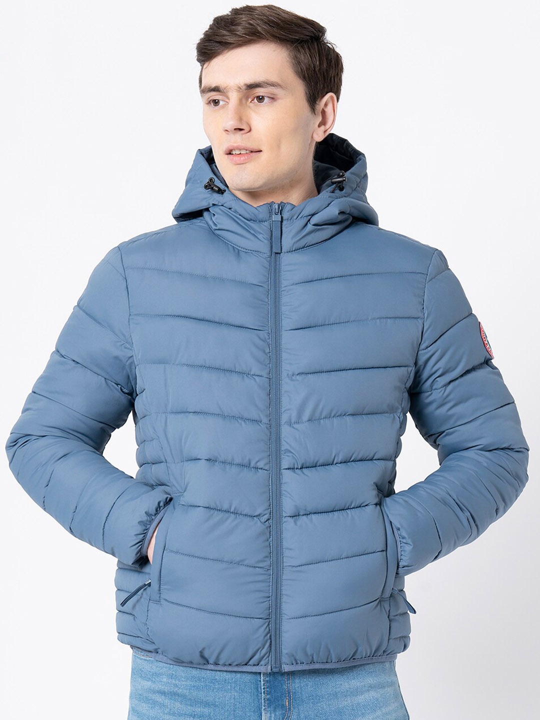 

Red Tape Men Blue Padded Jacket