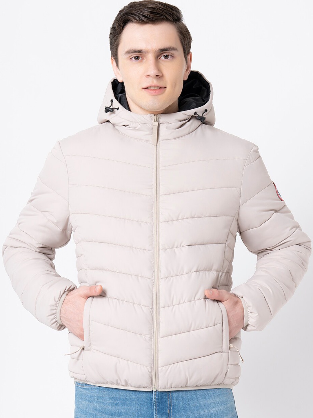 

Red Tape Men Beige Padded Jacket