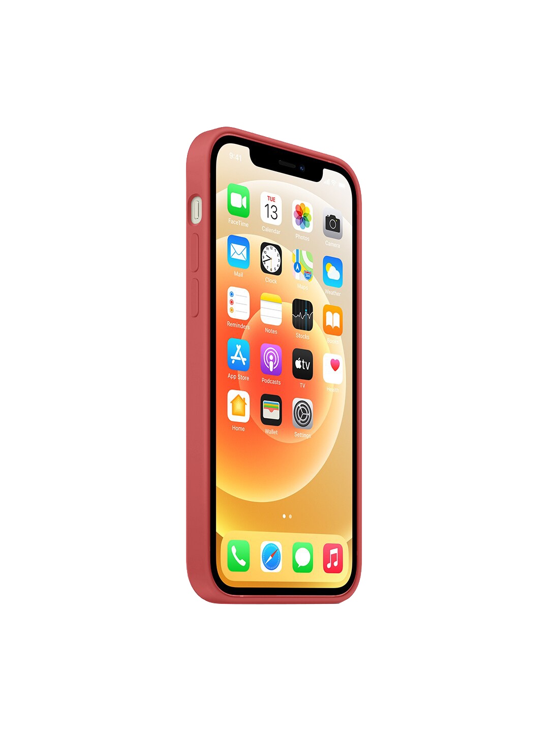 

TREEMODA Rust Red Solid Silicone Apple iPhone 12 Mini Back Case
