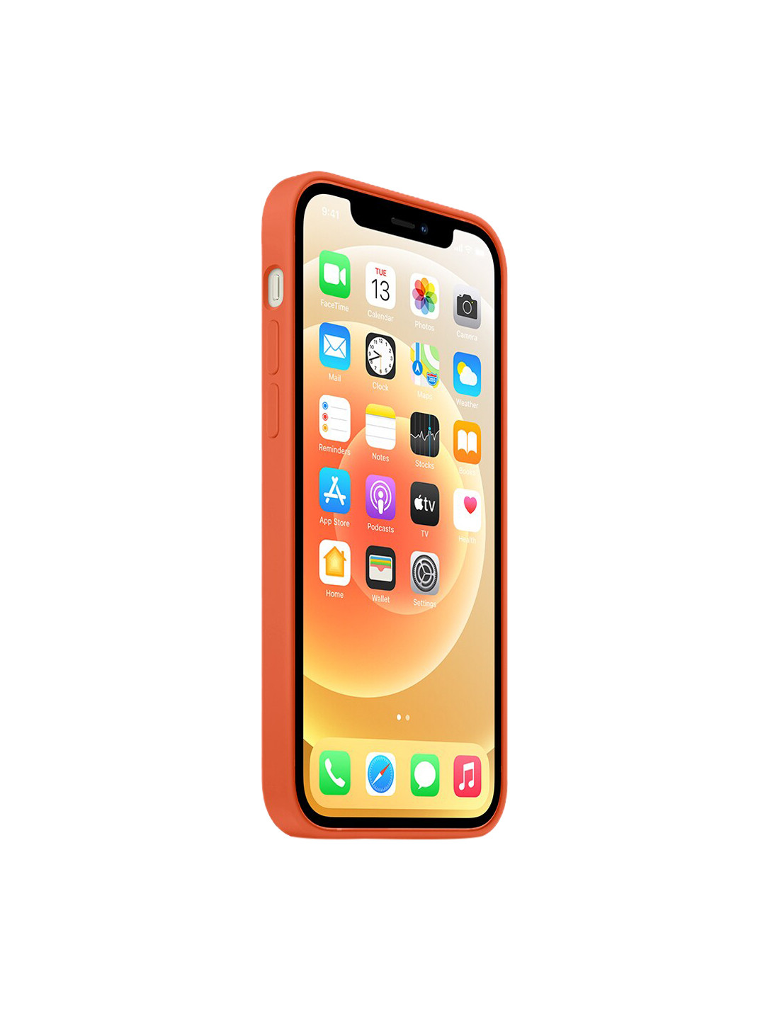 

TREEMODA Orange Solid iPhone 13 Back Case