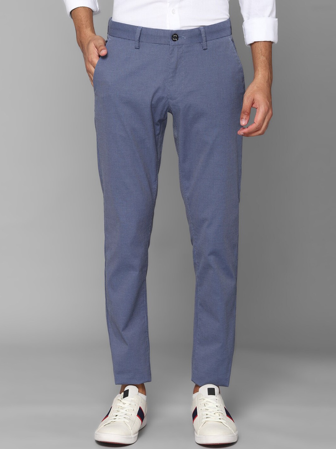 

Allen Solly Men Blue Slim Fit Trousers