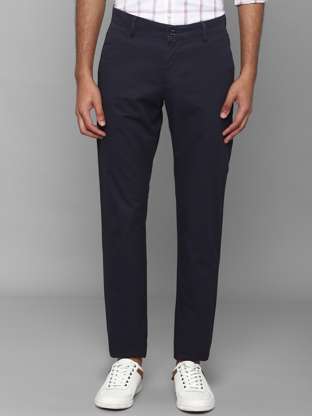 

Allen Solly Men Navy Blue Slim Fit Trouser